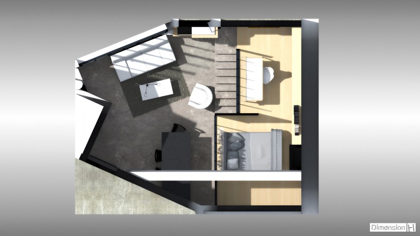 Appartement de 32 m² au sol Mezzanine